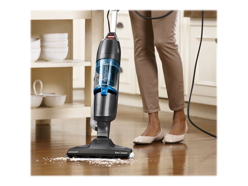 Bissell | Vacuum and steam cleaner | Vac & Steam | Power 1600 W | Steam pressure Not Applicable. Works with Flash Heater Technology bar | Water tank capacity 0.4 L | Blue/Titanium