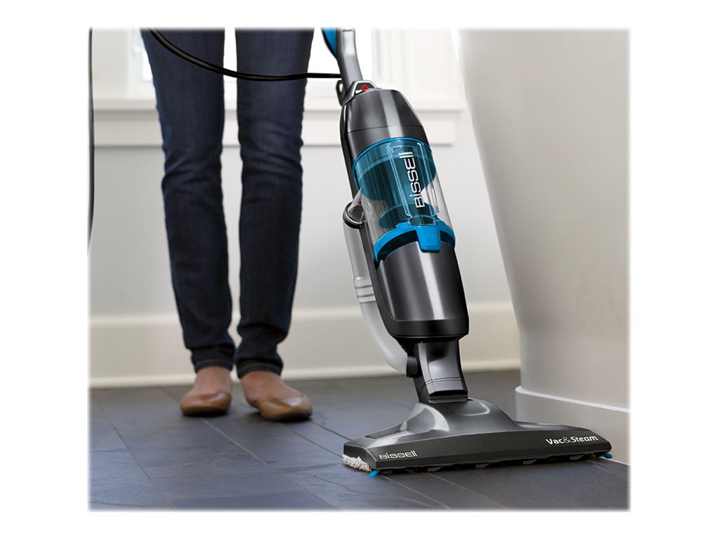 Bissell | Vacuum and steam cleaner | Vac & Steam | Power 1600 W | Steam pressure Not Applicable. Works with Flash Heater Technology bar | Water tank capacity 0.4 L | Blue/Titanium