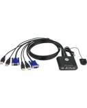 Aten 2-Port USB VGA Cable KVM Switch with Remote Port Selector | Aten | KVM  Cable KVM Switches  CS22U Search Product or keyword   2-Port USB VGA Cable KVM Switch with Remote Port Selector