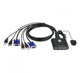 Aten 2-Port USB VGA Cable KVM Switch with Remote Port Selector | Aten | KVM  Cable KVM Switches  CS22U Search Product or keyword   2-Port USB VGA Cable KVM Switch with Remote Port Selector