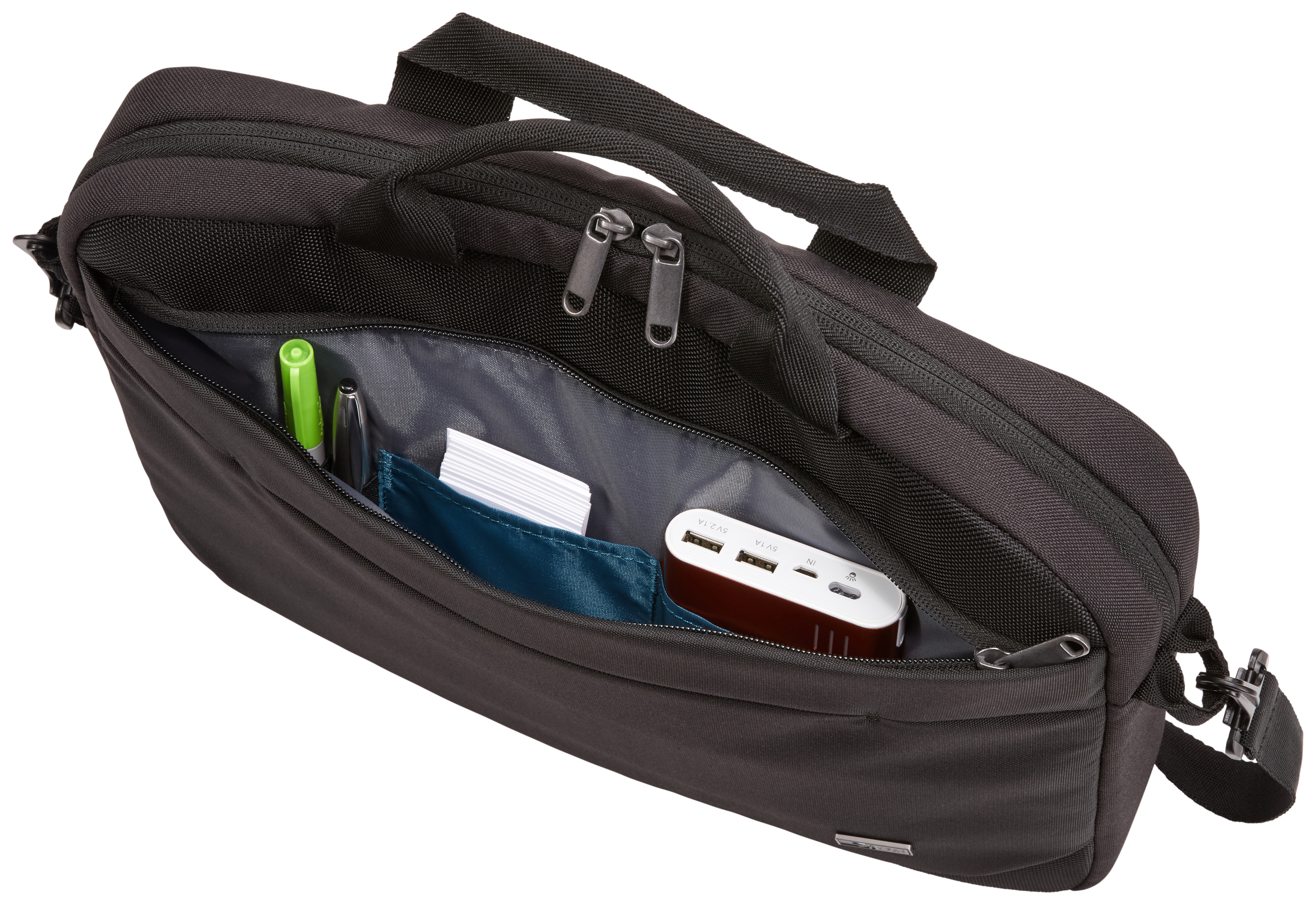 Case Logic | Advantage | Fits up to size 14 " | Messenger - Briefcase | Black | Shoulder strap