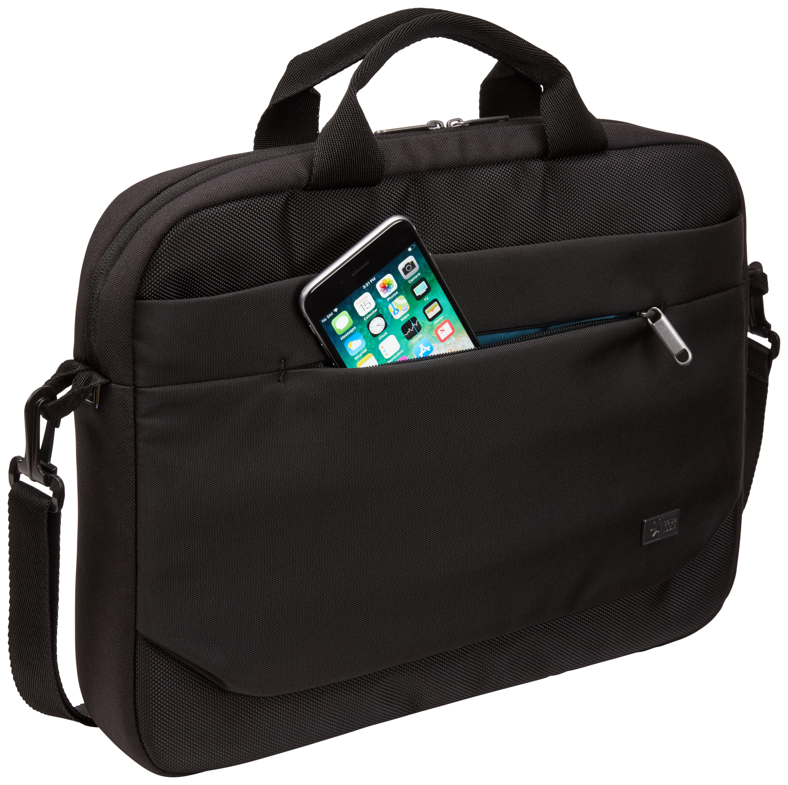 Case Logic | Advantage | Fits up to size 14 " | Messenger - Briefcase | Black | Shoulder strap