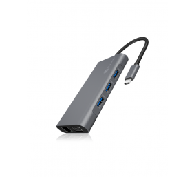 Icy Box IB-DK4040-CPD USB Type-C™ DockingStation with two video interfaces | Raidsonic