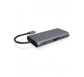 Icy Box IB-DK4040-CPD USB Type-C™ DockingStation with two video interfaces | Raidsonic