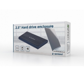 Gembird External USB 2.0 enclosure for 2.5'' SATA HDDs, mini-USB 5pin connector | Gembird