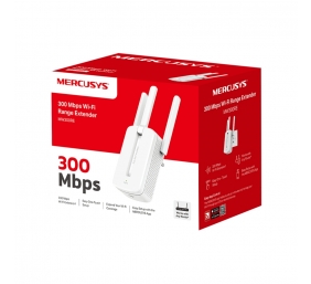 Mercusys | Wi-Fi Range Extender | MW300RE | 802.11n | 2.4GHz | 300 Mbit/s | no PoE | Antenna type 3xExternal
