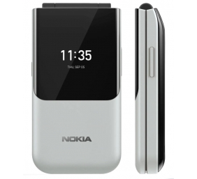 Nokia 2720 Flip 2.8 ", Nordic Grey, TFT, 240 x 320 pixels, Qualcomm MSM8905 Snapdragon 205, Dual SIM, 2, Nano-SIM, 4.2, Internal RAM 4 GB, 512 GB, 3G, 4G, Main camera 2 MP, KaiOS, 1500 mAh