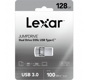Lexar Flash Drive JumpDrive D35c 128 GB, USB 3.0, Silver