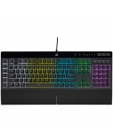 Corsair | Rubber Dome | Gaming Keyboard | K55 RGB PRO | Gaming keyboard | Wired | RGB LED light | US | Black