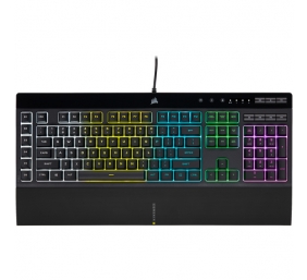 Corsair | Rubber Dome | K55 RGB PRO | Gaming keyboard | Gaming Keyboard | RGB LED light | US | Wired | Black