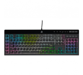 Corsair | Rubber Dome | Gaming Keyboard | K55 RGB PRO XT | Gaming keyboard | Wired | RGB LED light | US | Black