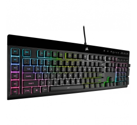 Corsair | Rubber Dome | K55 RGB PRO XT | Gaming keyboard | Gaming Keyboard | RGB LED light | US | Wired | Black