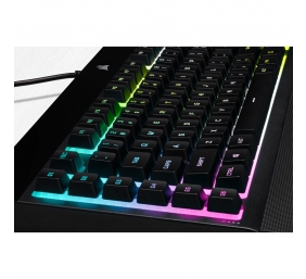 Corsair | Rubber Dome | Gaming Keyboard | K55 RGB PRO XT | Gaming keyboard | Wired | RGB LED light | US | Black