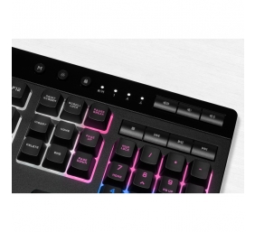 Corsair | Rubber Dome | Gaming Keyboard | K55 RGB PRO XT | Gaming keyboard | Wired | RGB LED light | US | Black