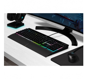 Corsair | Rubber Dome | Gaming Keyboard | K55 RGB PRO XT | Gaming keyboard | Wired | RGB LED light | US | Black
