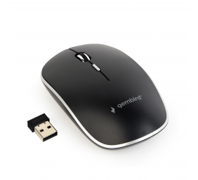 Gembird | Silent Wireless Optical Mouse | MUSW-4BS-01 | Optical mouse | USB | Black