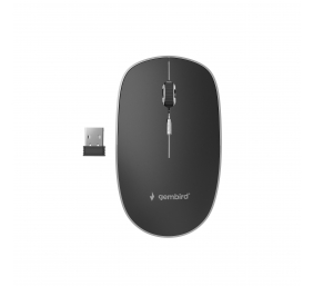 Gembird | Silent Wireless Optical Mouse | MUSW-4BS-01 | Optical mouse | USB | Black
