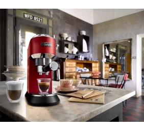 Delonghi Dedica Espresso Coffee Maker 	EC685.R Pump pressure 15 bar Built-in milk frother Semi-automatic 1300 W Red
