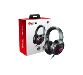 MSI Immerse GH50 Gaming Headset, Wired, Black | MSI | Immerse GH50 | Wired | Gaming Headset | Over-Ear