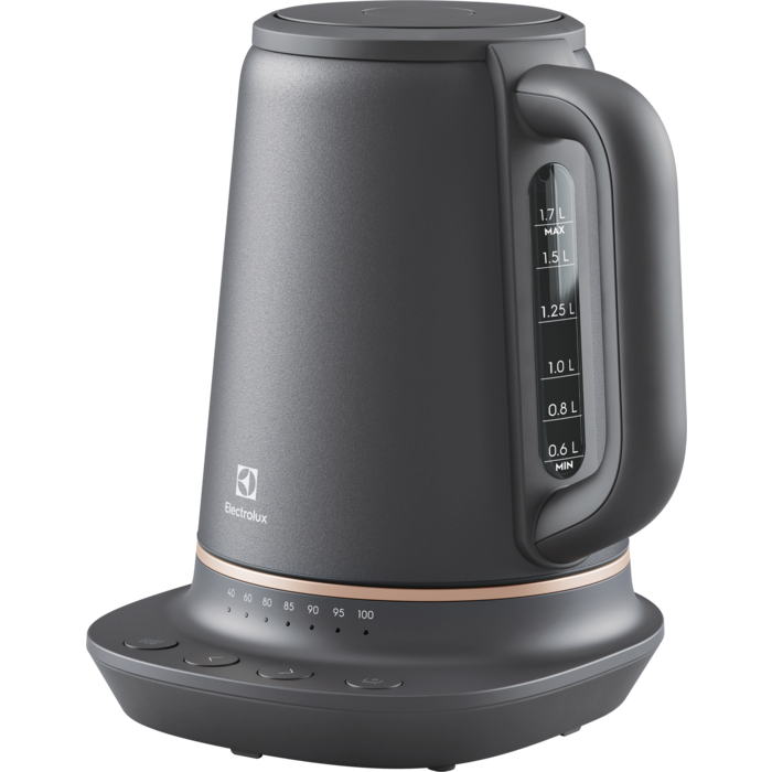 Electrolux Kettle Explore 7 E7K1-6BP With electronic control 2400 W 1.7 L Plastic 360° rotational base Black