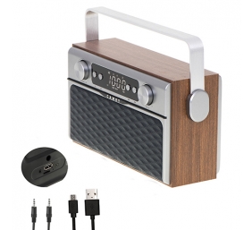 Camry | Bluetooth Radio | CR 1183 | 16 W | AUX in | Wooden