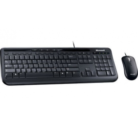 Microsoft Wired Desktop 600 for business (EN-RU) (3J2-00015), laidinė klaviatūra su pele, juoda