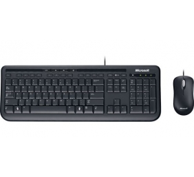 Microsoft Wired Desktop 600 for business (EN-RU) (3J2-00015), laidinė klaviatūra su pele, juoda