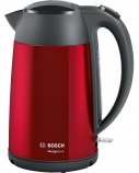 Bosch Kettle DesignLine TWK3P424 Electric, 2400 W, 1.7 L, Stainless steel, 360° rotational base, Red
