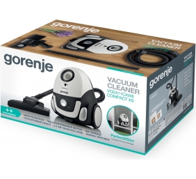 Gorenje | Vacuum cleaner | VCEA11CXWII | Bagged | Power 750 W | Dust capacity 2 L | White