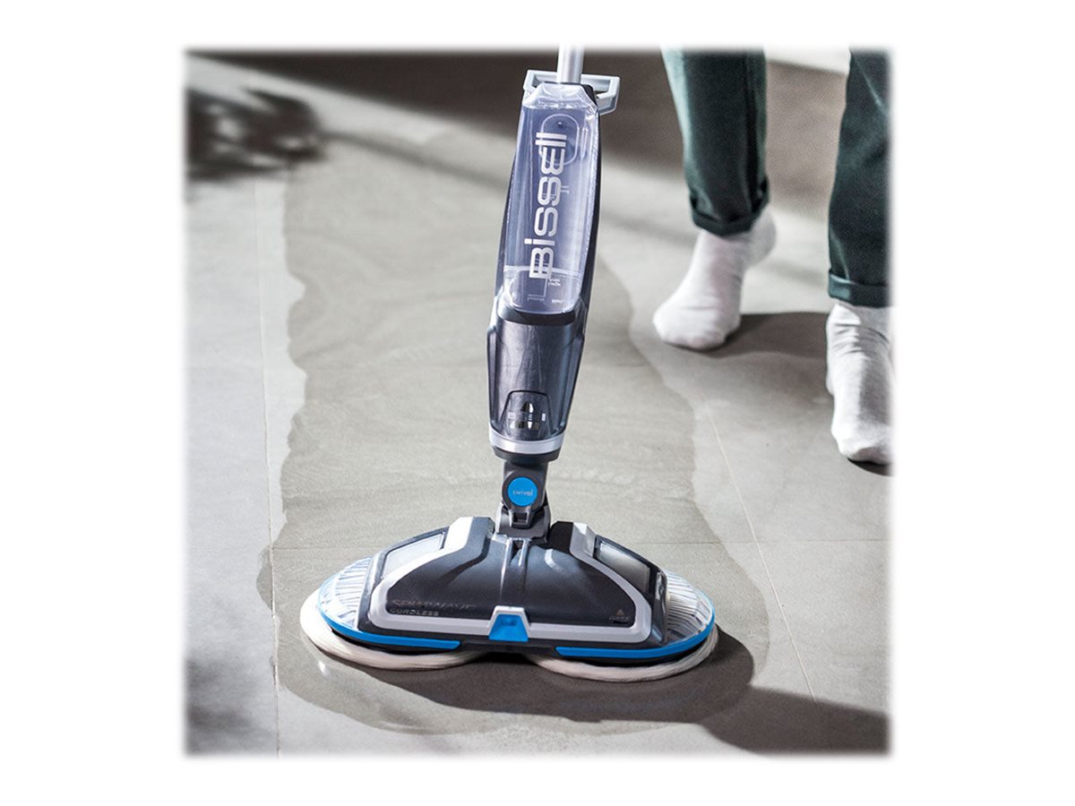 Mop | SpinWave | Cordless operating | Washing function | Operating time (max) 20 min | Lithium Ion | 18 V | Blue/Titanium