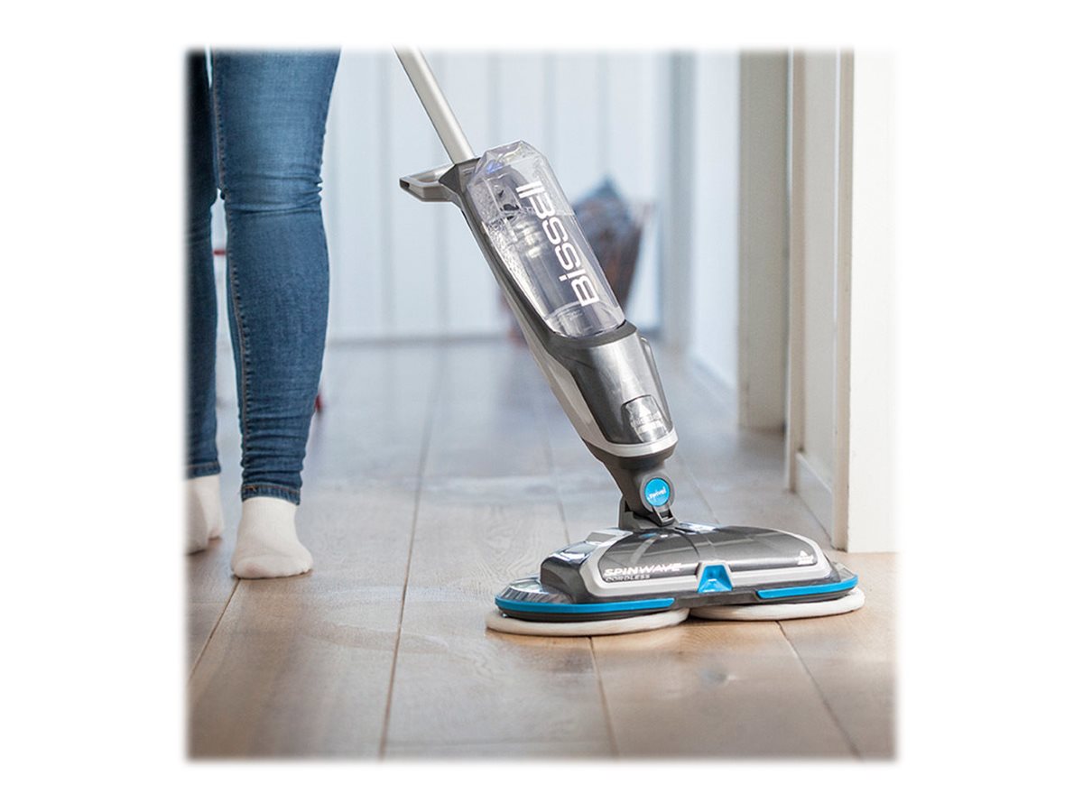 Mop | SpinWave | Cordless operating | Washing function | Operating time (max) 20 min | Lithium Ion | 18 V | Blue/Titanium