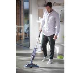 Mop | SpinWave | Cordless operating | Washing function | Operating time (max) 20 min | Lithium Ion | Power  W | 18 V | Blue/Titanium