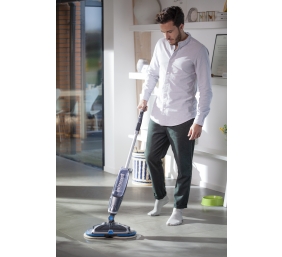 Mop | SpinWave | Cordless operating | Washing function | Operating time (max) 20 min | Lithium Ion | 18 V | Blue/Titanium