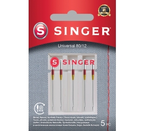 Singer | Universal Needle 80/12 5PK for Woven Fabrics