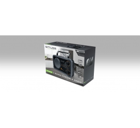 Muse | 2-bands portable radio | M-06DS | AUX in | Grey