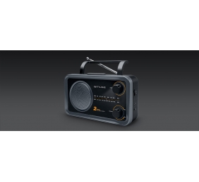 Muse | 2-bands portable radio | M-06DS | AUX in | Grey