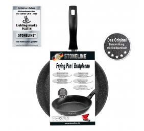 Stoneline | Pan | 7359 | Frying | Diameter 26 cm | Suitable for induction hob | Lid included | Fixed handle | Anthracite