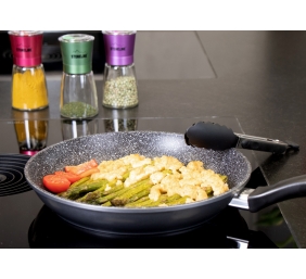 Stoneline | Pan | 7359 | Frying | Diameter 26 cm | Suitable for induction hob | Lid included | Fixed handle | Anthracite