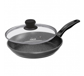 Stoneline | Pan | 7359 | Frying | Diameter 26 cm | Suitable for induction hob | Lid included | Fixed handle | Anthracite