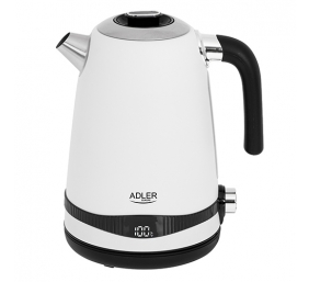 Adler | Kettle | AD 1295w | Electric | 2200 W | 1.7 L | Stainless steel | 360° rotational base | White