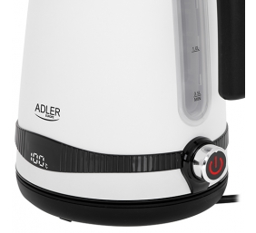 Adler | Kettle | AD 1295w | Electric | 2200 W | 1.7 L | Stainless steel | 360° rotational base | White