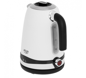 Adler | Kettle | AD 1295w | Electric | 2200 W | 1.7 L | Stainless steel | 360° rotational base | White