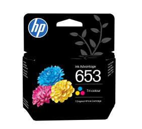 HP No.653 kasečių rinkinys (3YM74AE), žydra, purpurinė, geltona kasetė