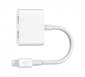 Belkin | Lightning Audio + Charge RockStar Cable, 11.5 cm, White | F8J198btWHT