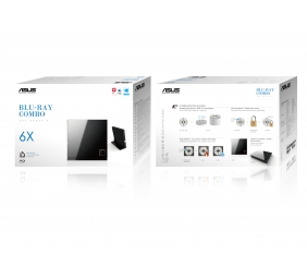 Asus | DVD±RW (±R DL)/DVD-RAM/BD-ROM drive | Interface USB 2.0 | Disk drive | CD read speed 24x (CD) / 8x (DVD) / 6x (BD) x | CD write speed 24x (CD) / 8x (DVD±R) / 6x (DVD±R DL) x | Black