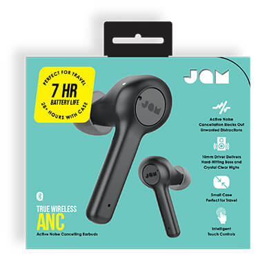 Jam | Earbuds | TWS ANC | Bluetooth | Black | ANC