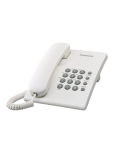 Panasonic | Corded | KX-TS500FX | White | 150 x 200 x 96 mm | 475 g