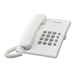 Panasonic | Corded | KX-TS500FX | White | 150 x 200 x 96 mm | 475 g