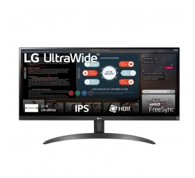 LG | UltraWide Monitor | 29WP500-B | 29 " | IPS | WFHD | 21:9 | 75 Hz | 5 ms | 2560 x 1080 pixels | 250 cd/m² | Headphone Out Port | HDMI ports quantity 2 | Black