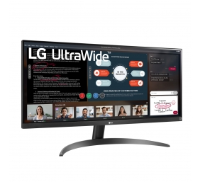 LG | UltraWide Monitor | 29WP500-B | 29 " | IPS | WFHD | 21:9 | 75 Hz | 5 ms | 2560 x 1080 pixels | 250 cd/m² | Headphone Out Port | HDMI ports quantity 2 | Black